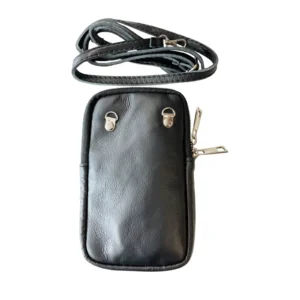Real Fur Leather Mobile Pouch Bag