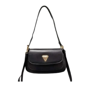 Stylish Shoulder Bag | Classic Flap Design with Metal Accent