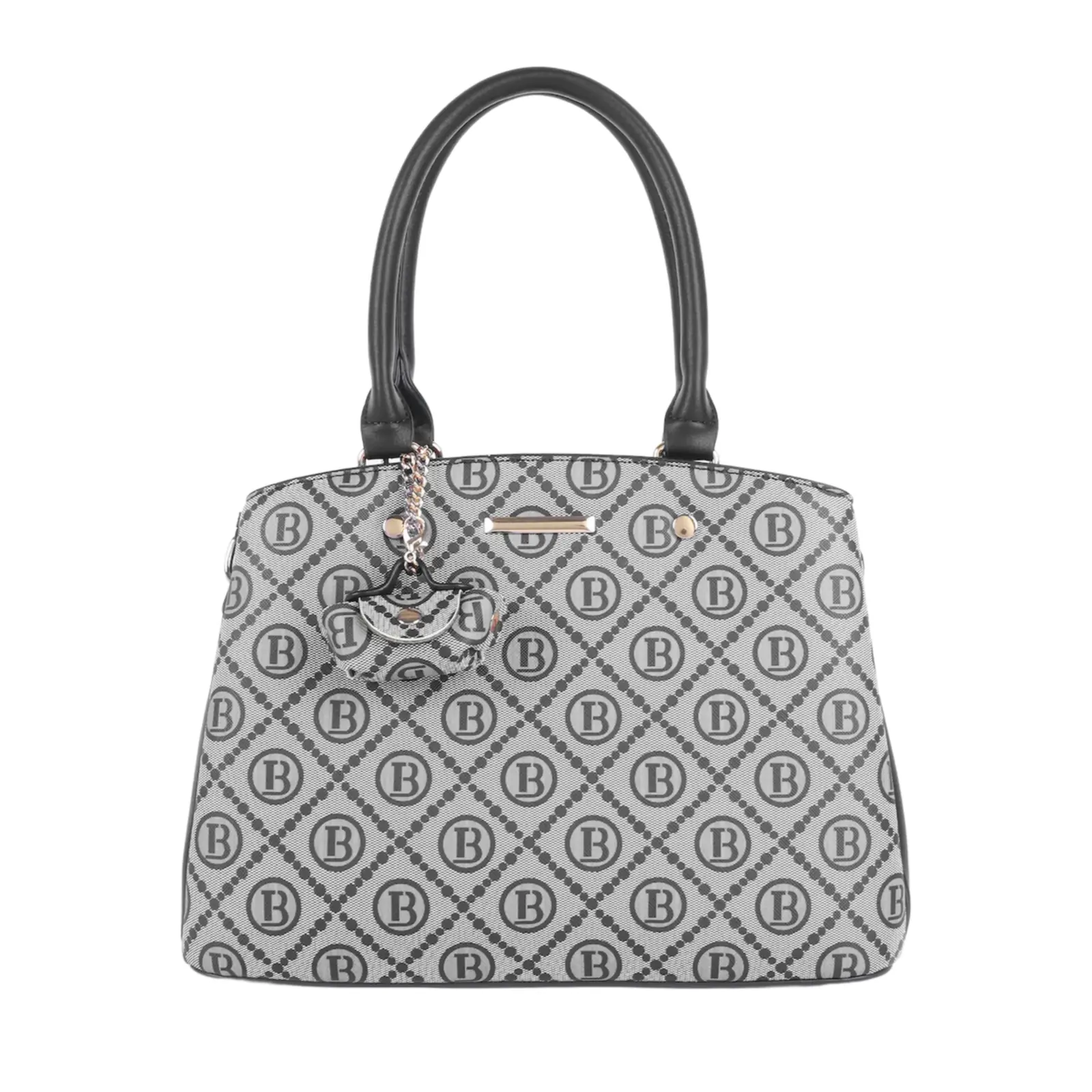 Logo Print Top Handle Multi-Compartments Bag