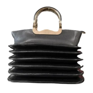 Women's Accordion Top Handle Satchel with Crossbody Strap