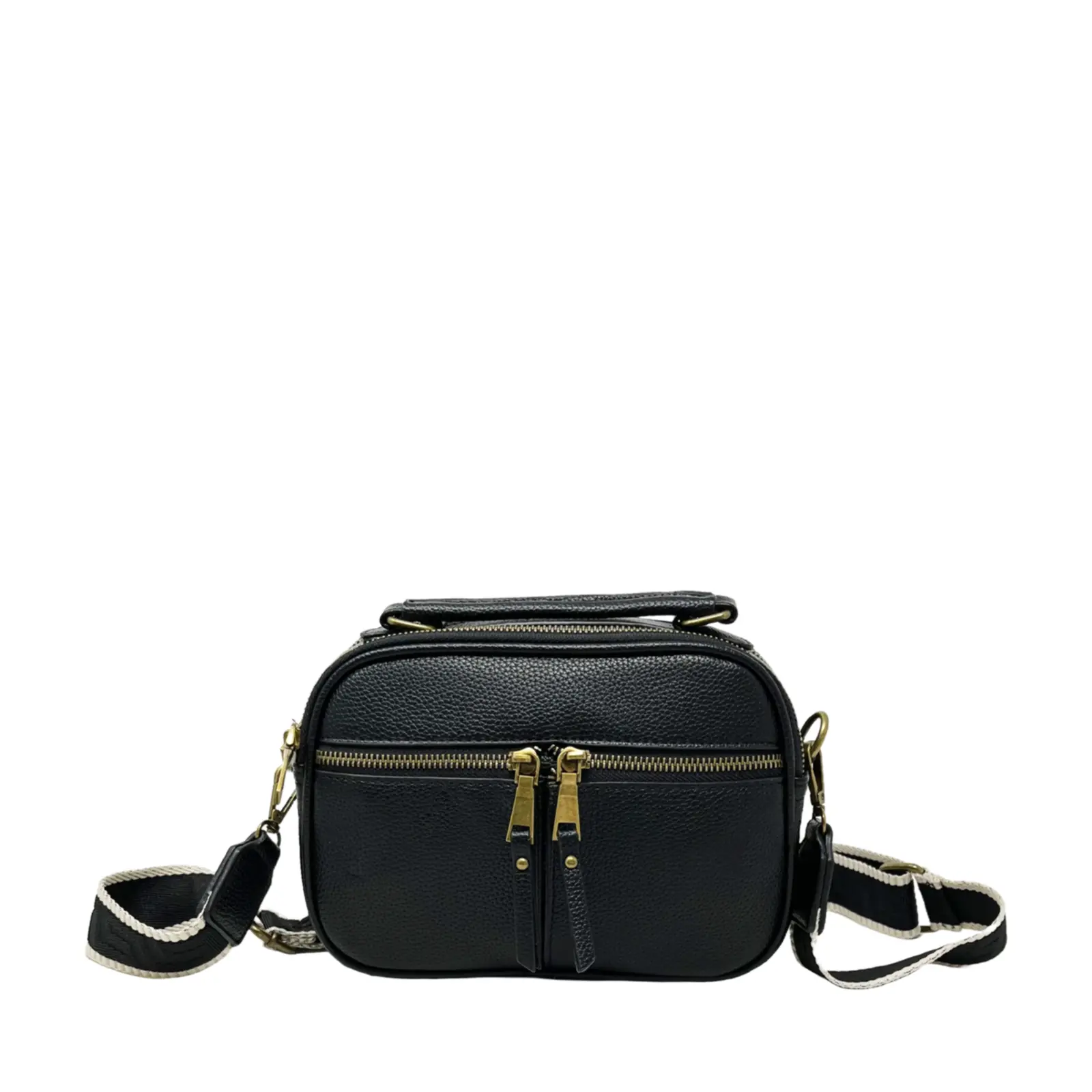 Double Zipper Small Camera Bag with Front Zips