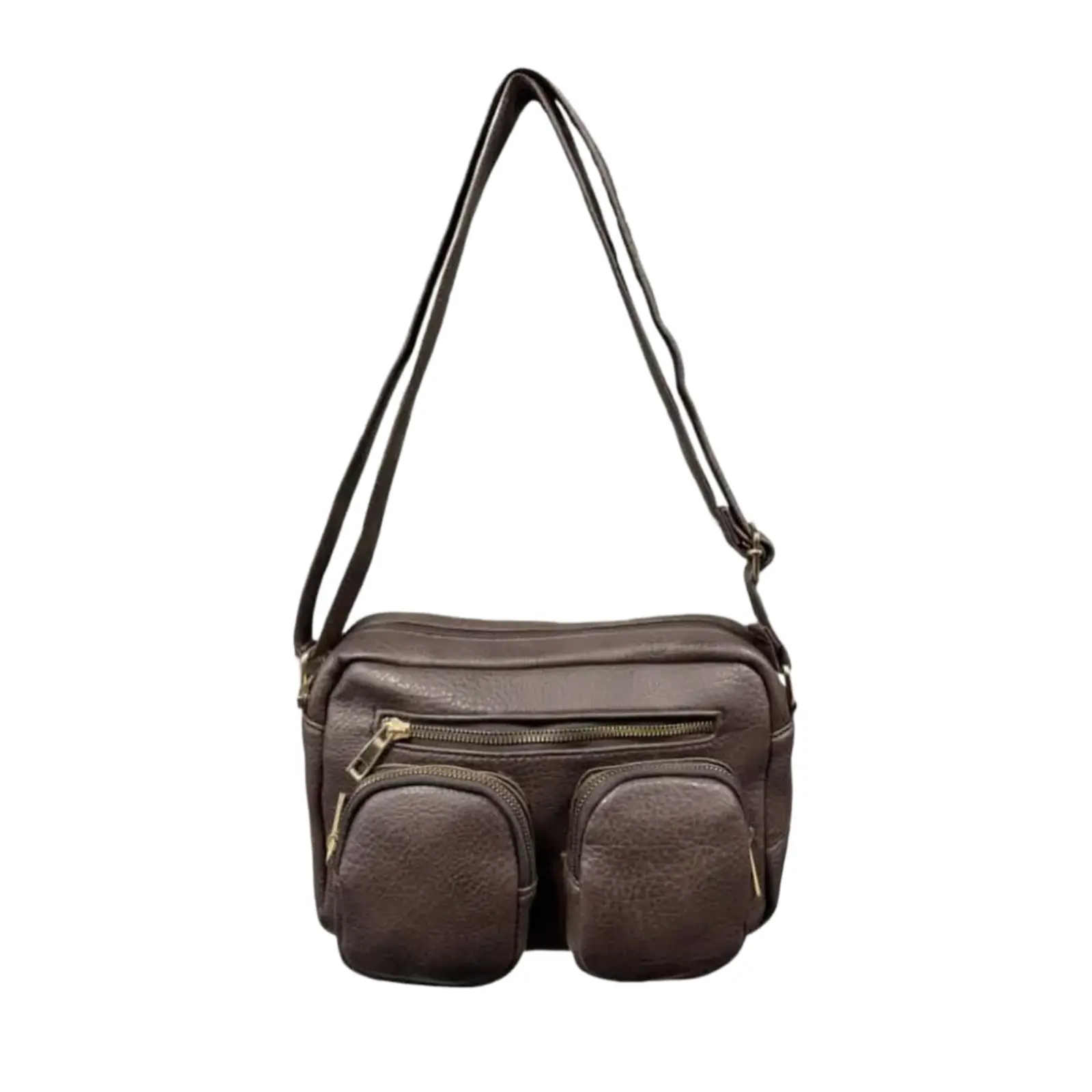 Twin - Pocket Casual Crossbody Bag with Adjustable Strap - Image 7