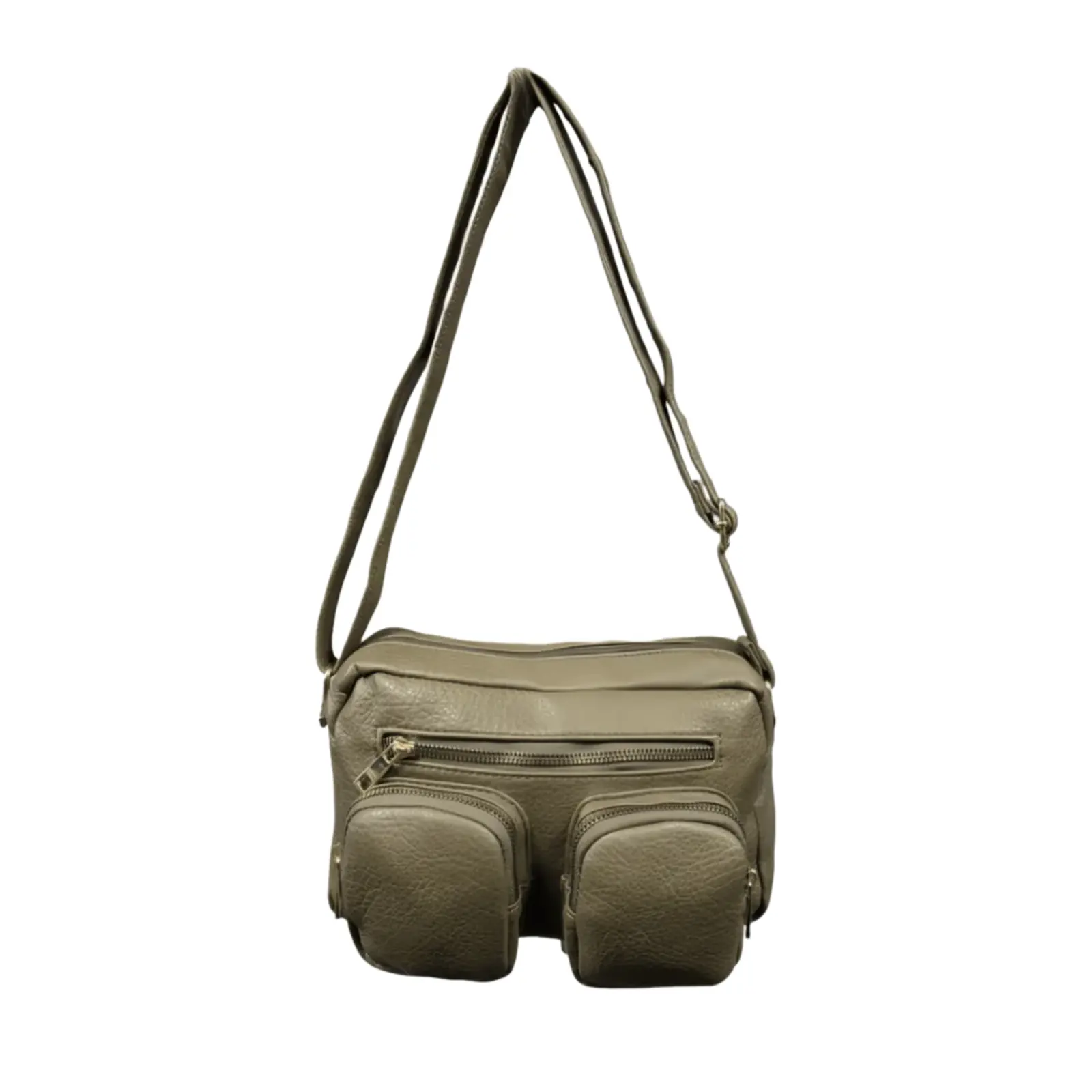 Twin - Pocket Casual Crossbody Bag with Adjustable Strap - Image 11