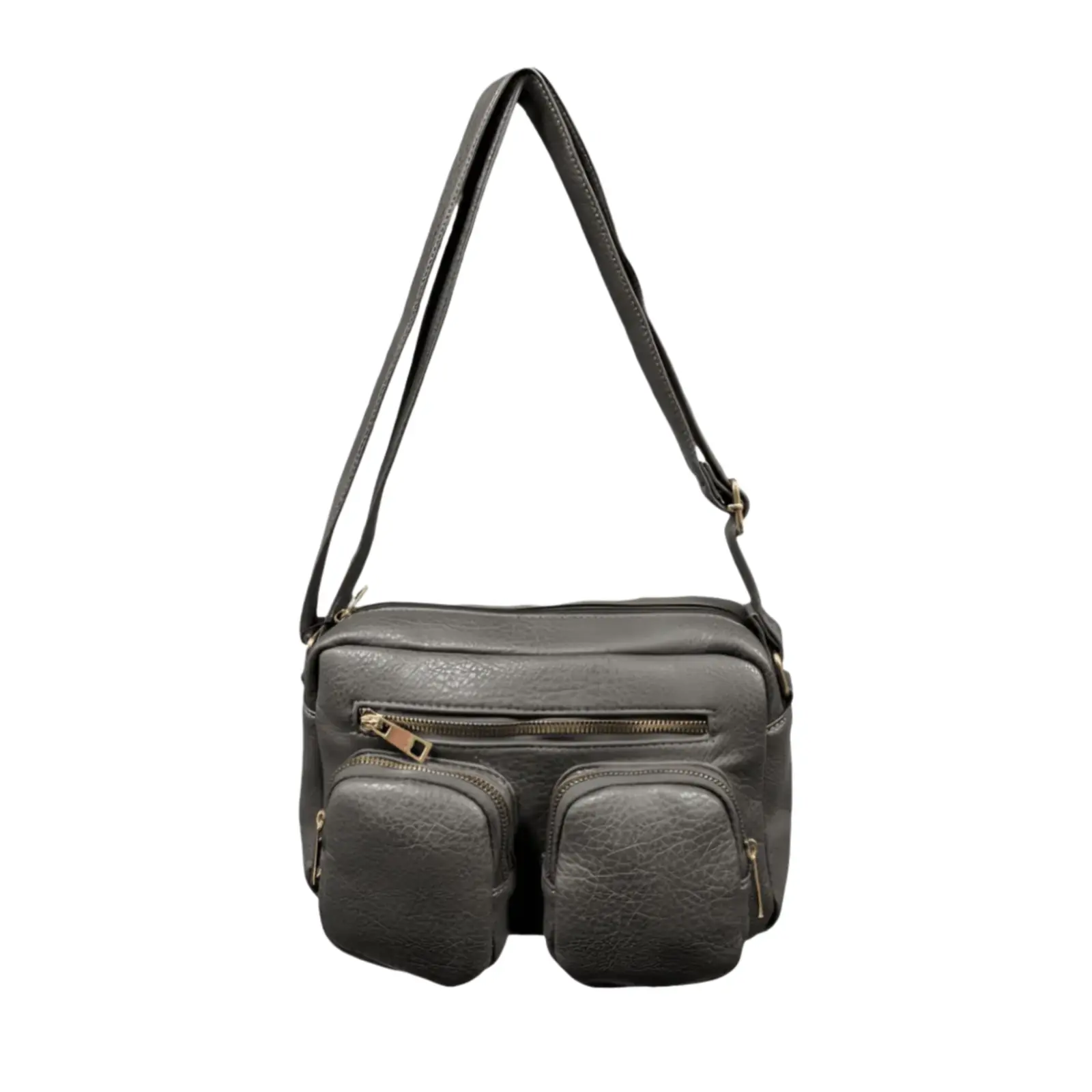 Twin - Pocket Casual Crossbody Bag with Adjustable Strap - Image 14