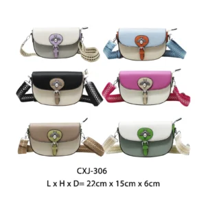 Small Saddle Bag with Bee Decoration