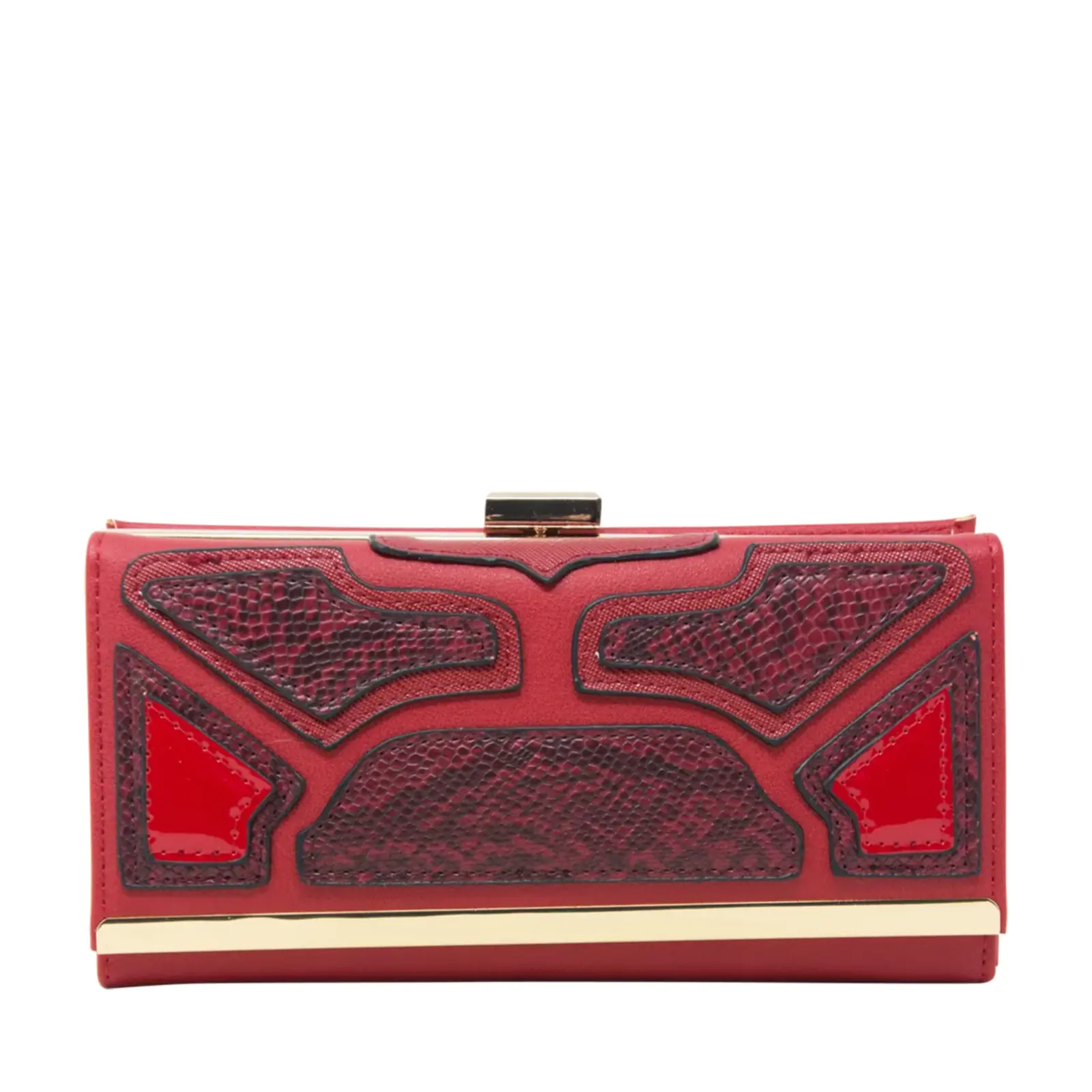 Faux Crocodile Textured Purse - Image 5