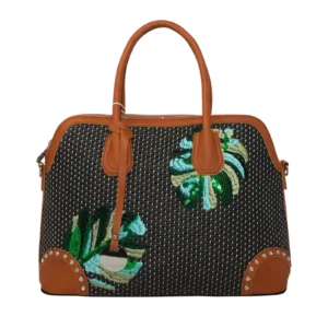 Alpini Wicker Stitched Straw Beach Bag Tote Bag Medium