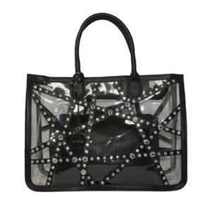 Alpini Medium Studded Clear Shopper Bag