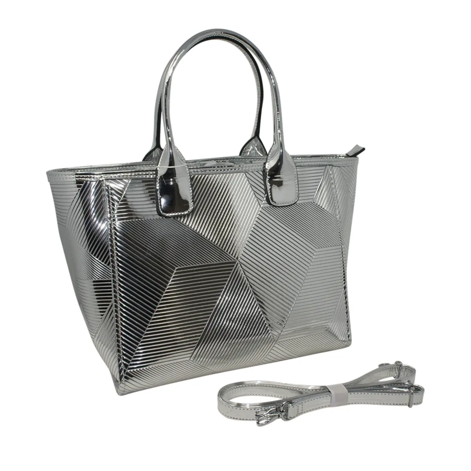 Alpini Metallic Shopper Bag - Image 10