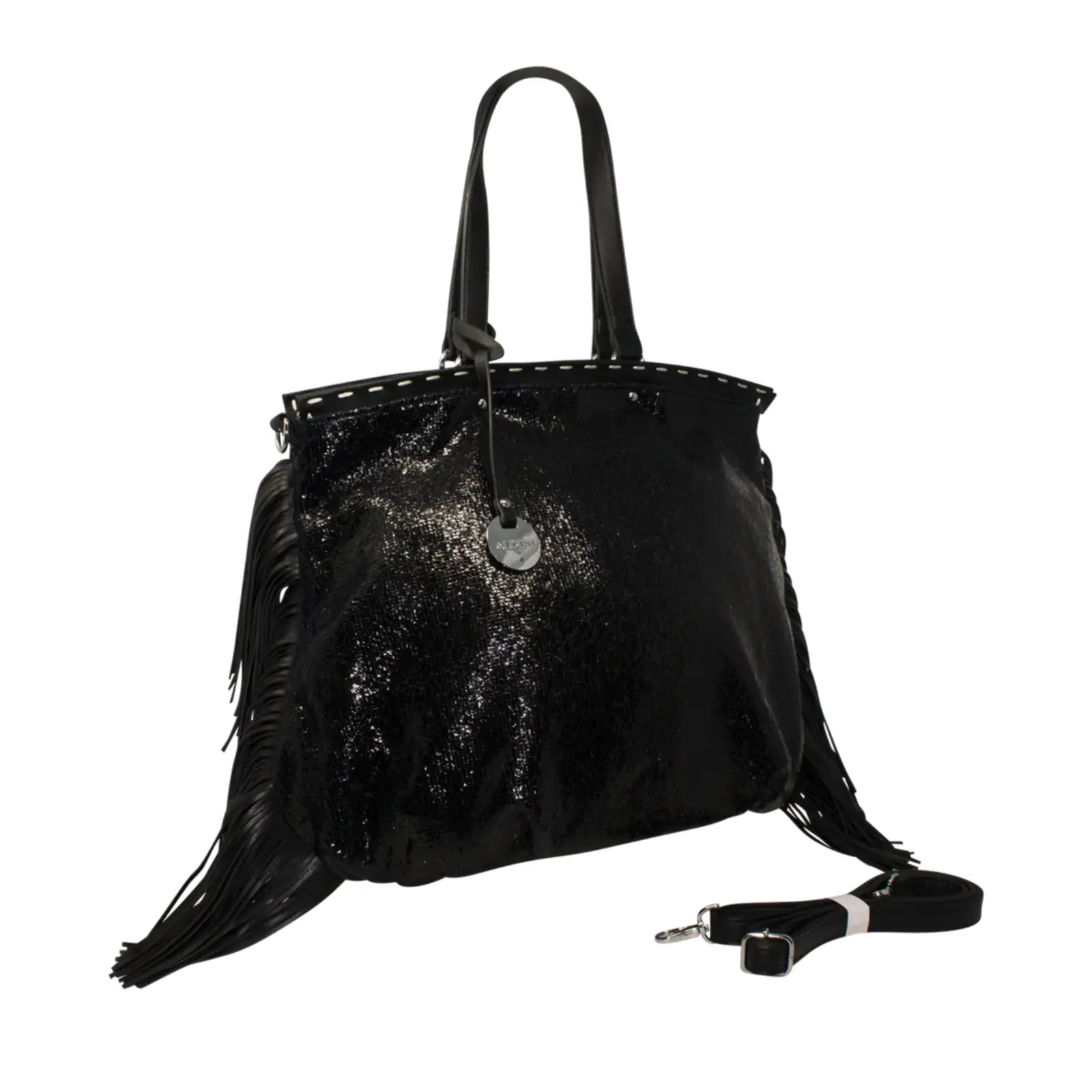 ALPINI Glitter Tassel Statement Bag - Image 2