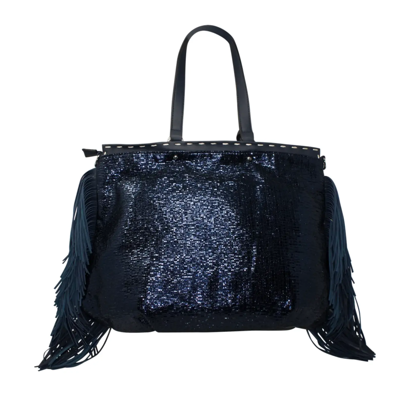 ALPINI Glitter Tassel Statement Bag - Image 4