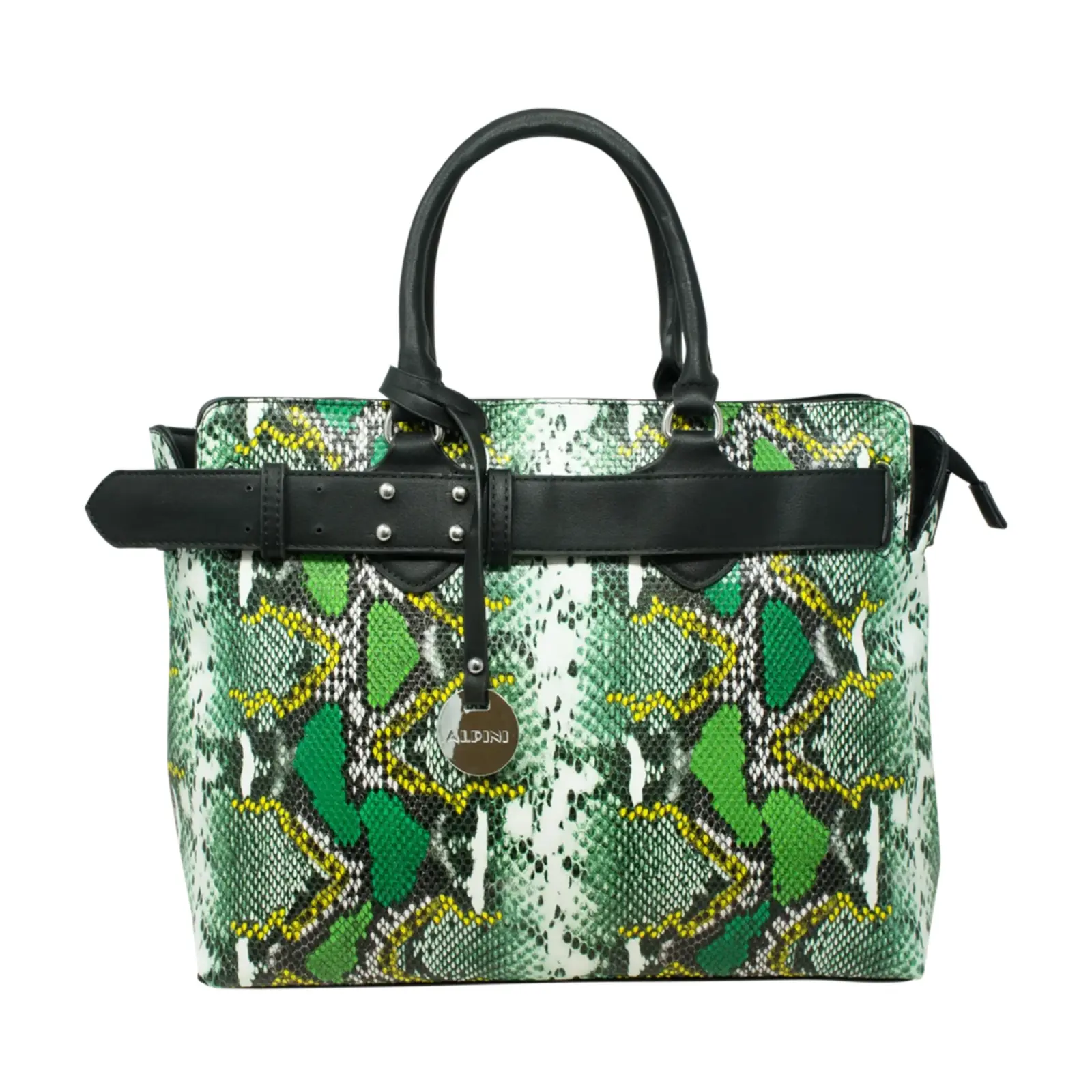 Alpini Snake Skin Tote with Studded Belt - Image 7
