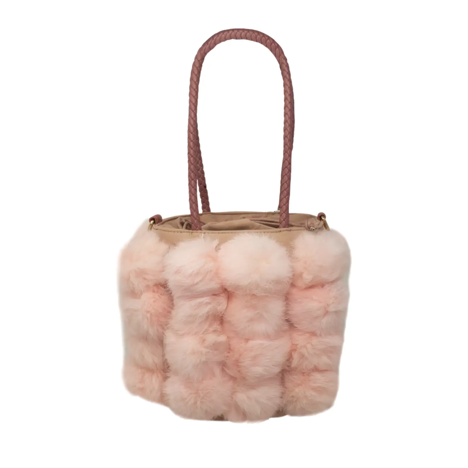 Faux Fur Bucket Tote - Image 9
