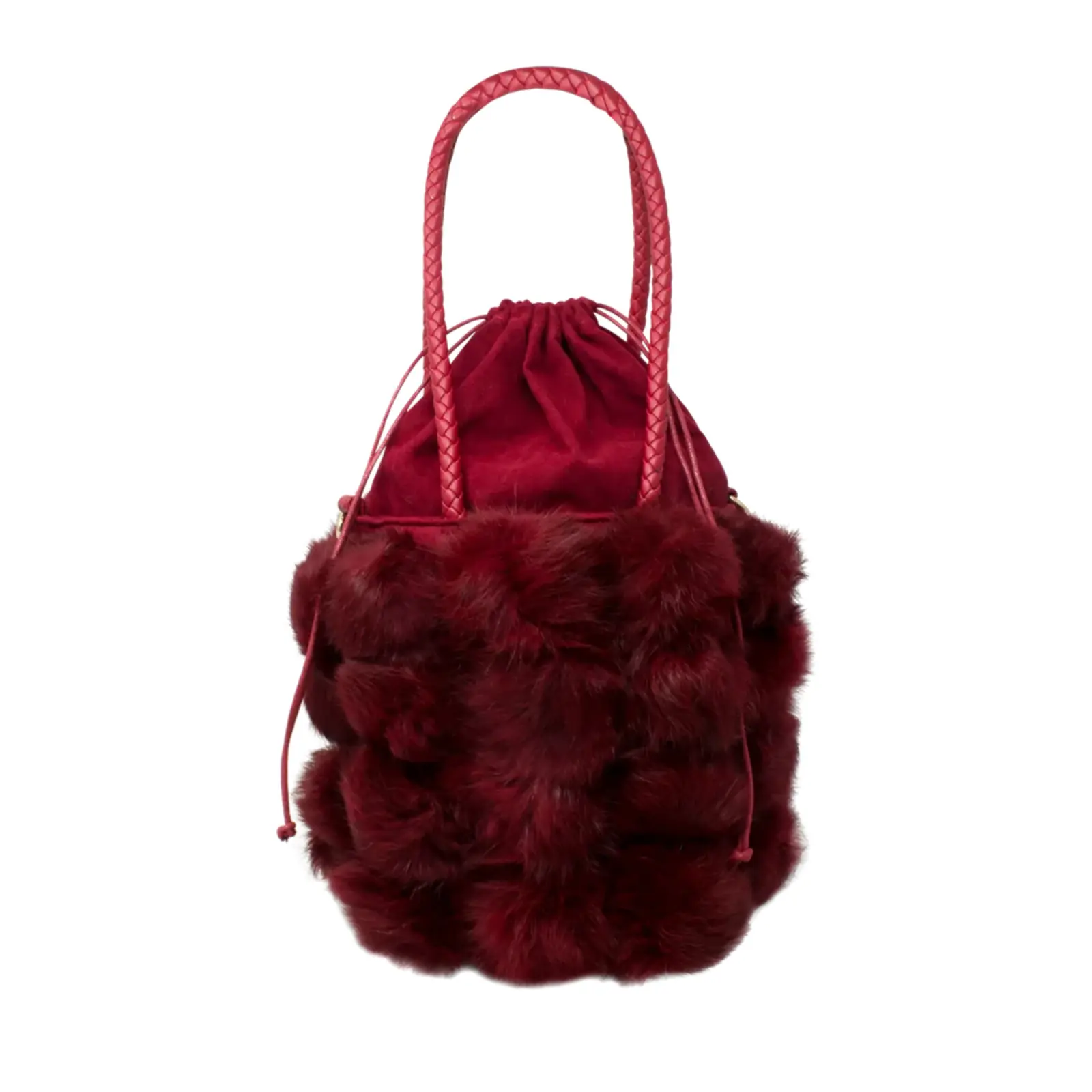 Faux Fur Bucket Tote - Image 12