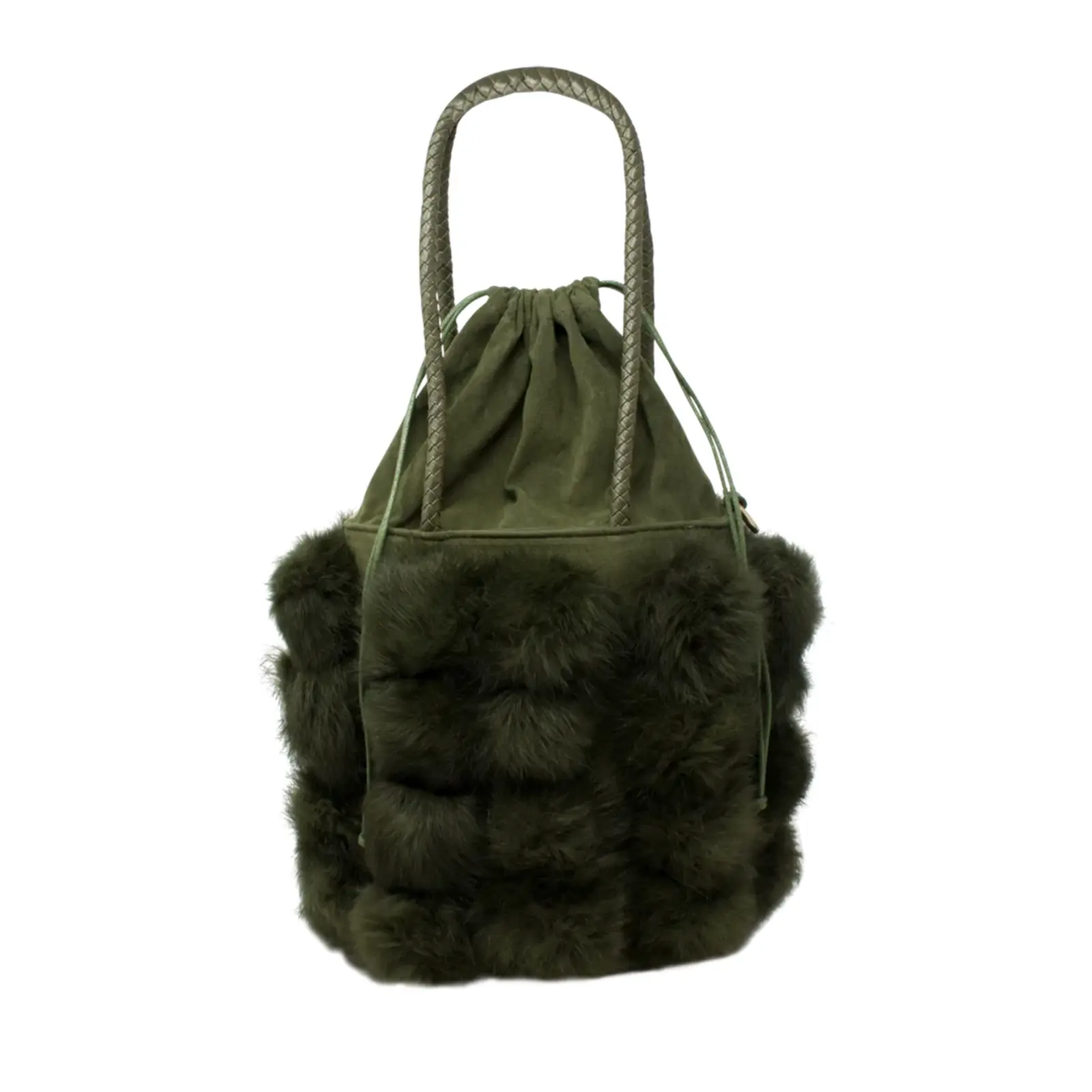 Faux Fur Bucket Tote - Image 6