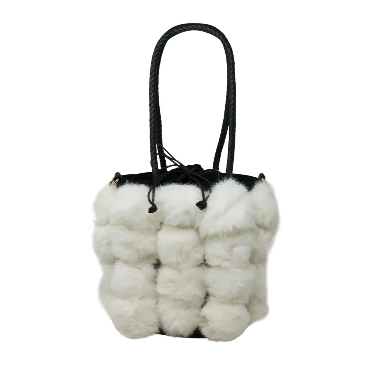 Faux Fur Bucket Tote - Image 13