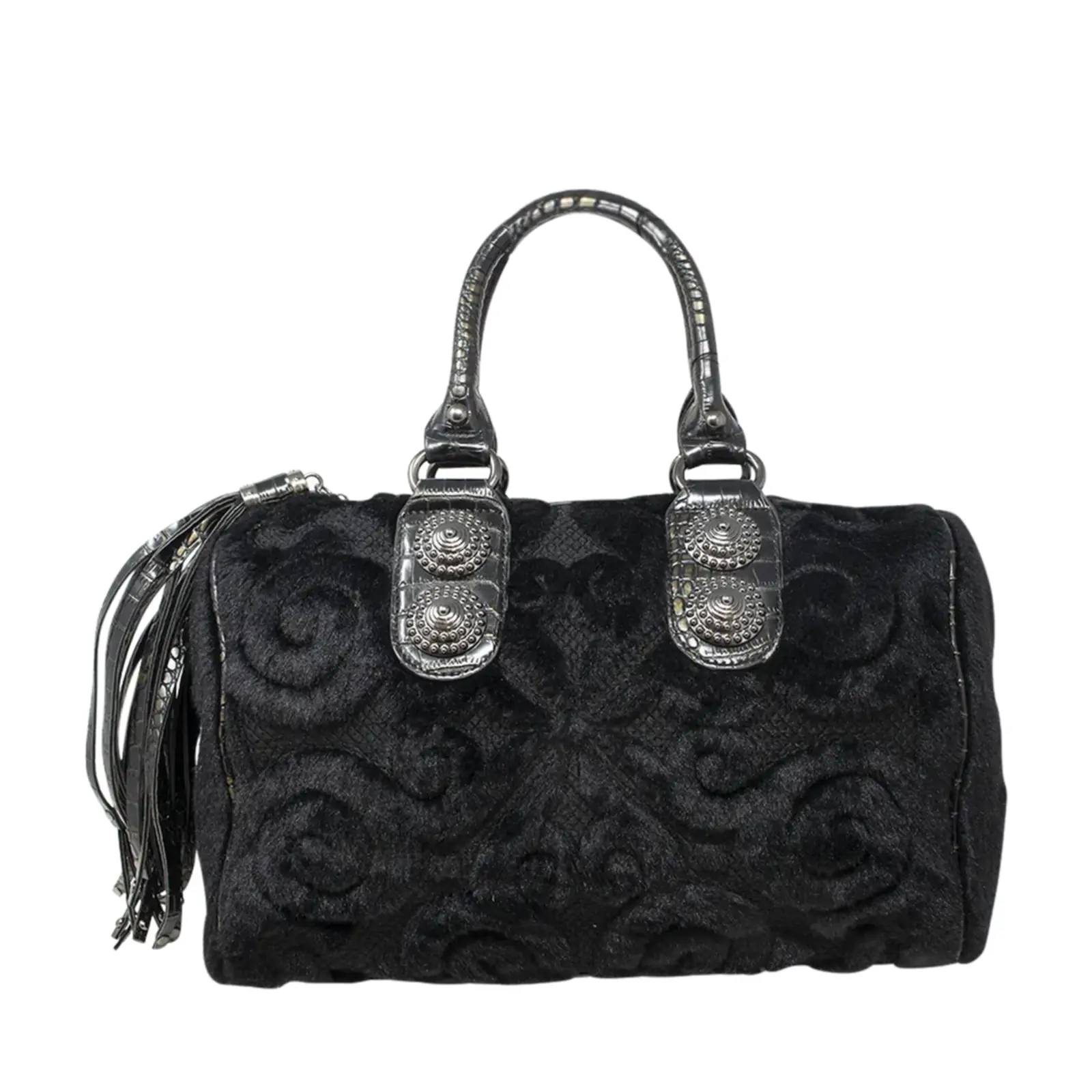 Faux Fur Patterned Handbag
