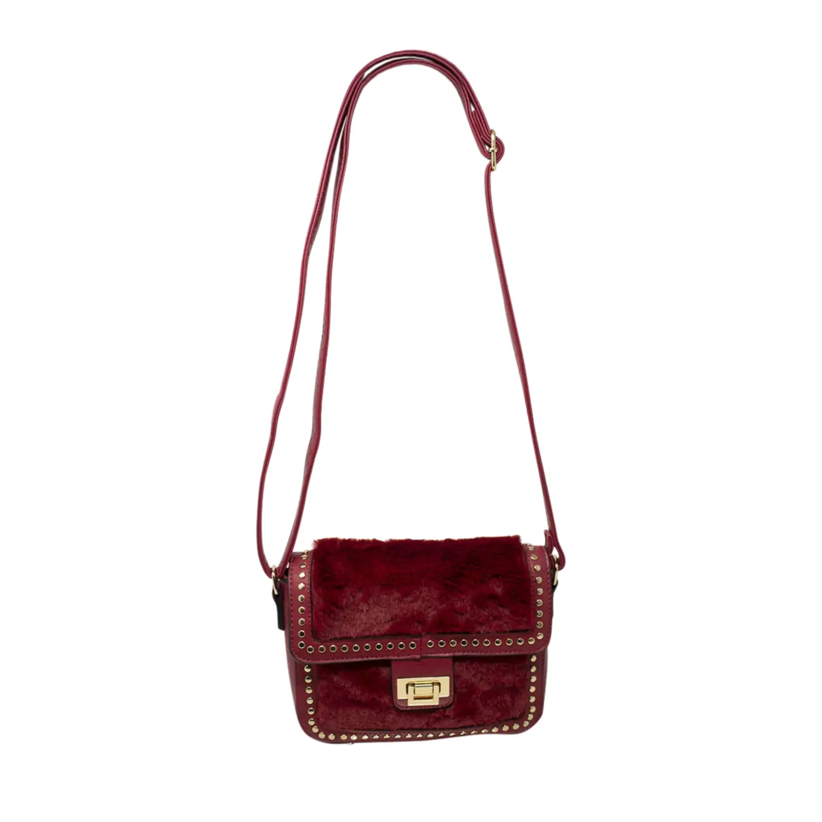 Faux Fur Mini Crossbody Bag - Image 3