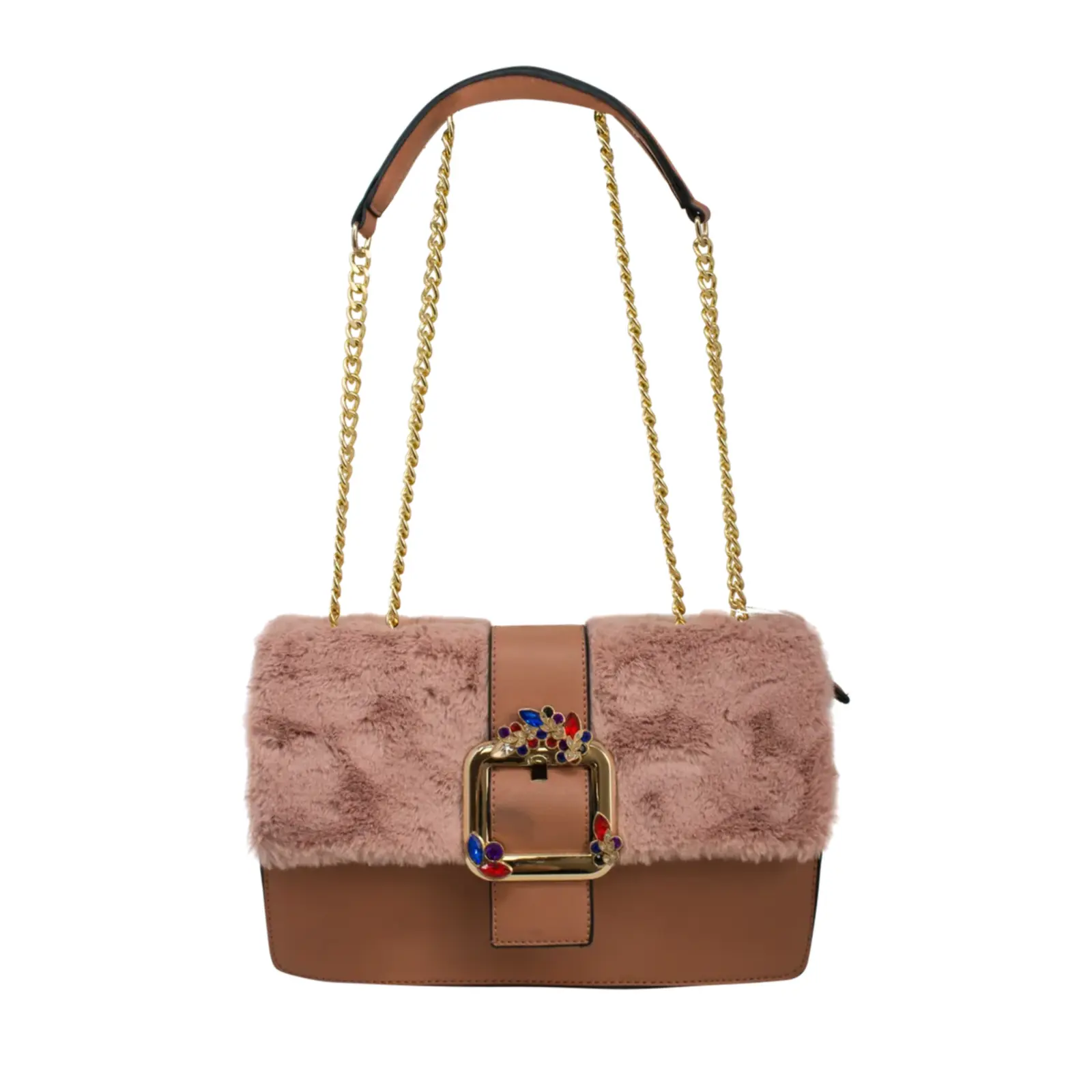 Faux Fur Fashion Shoulder Bag - Image 9