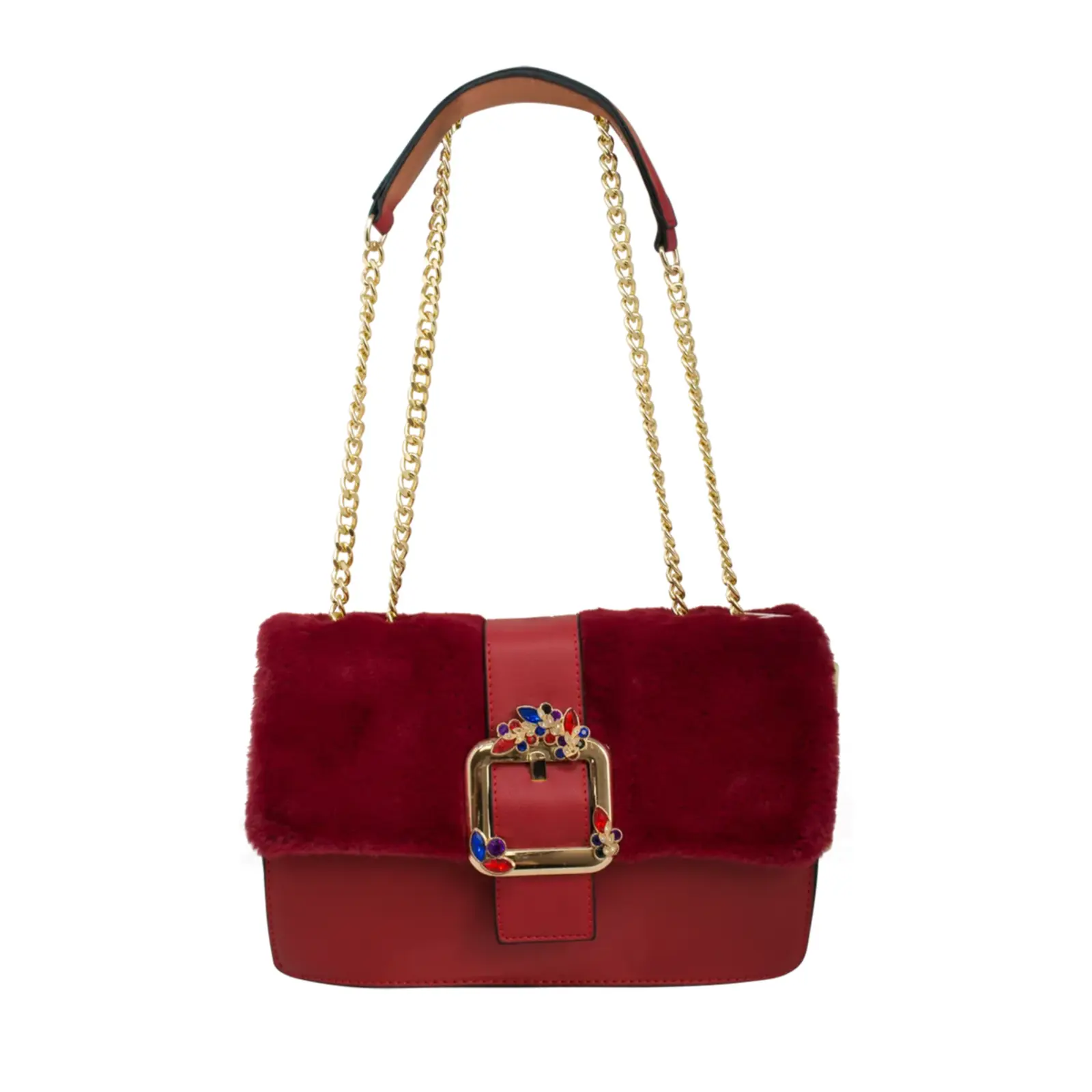 Faux Fur Fashion Shoulder Bag - Image 11