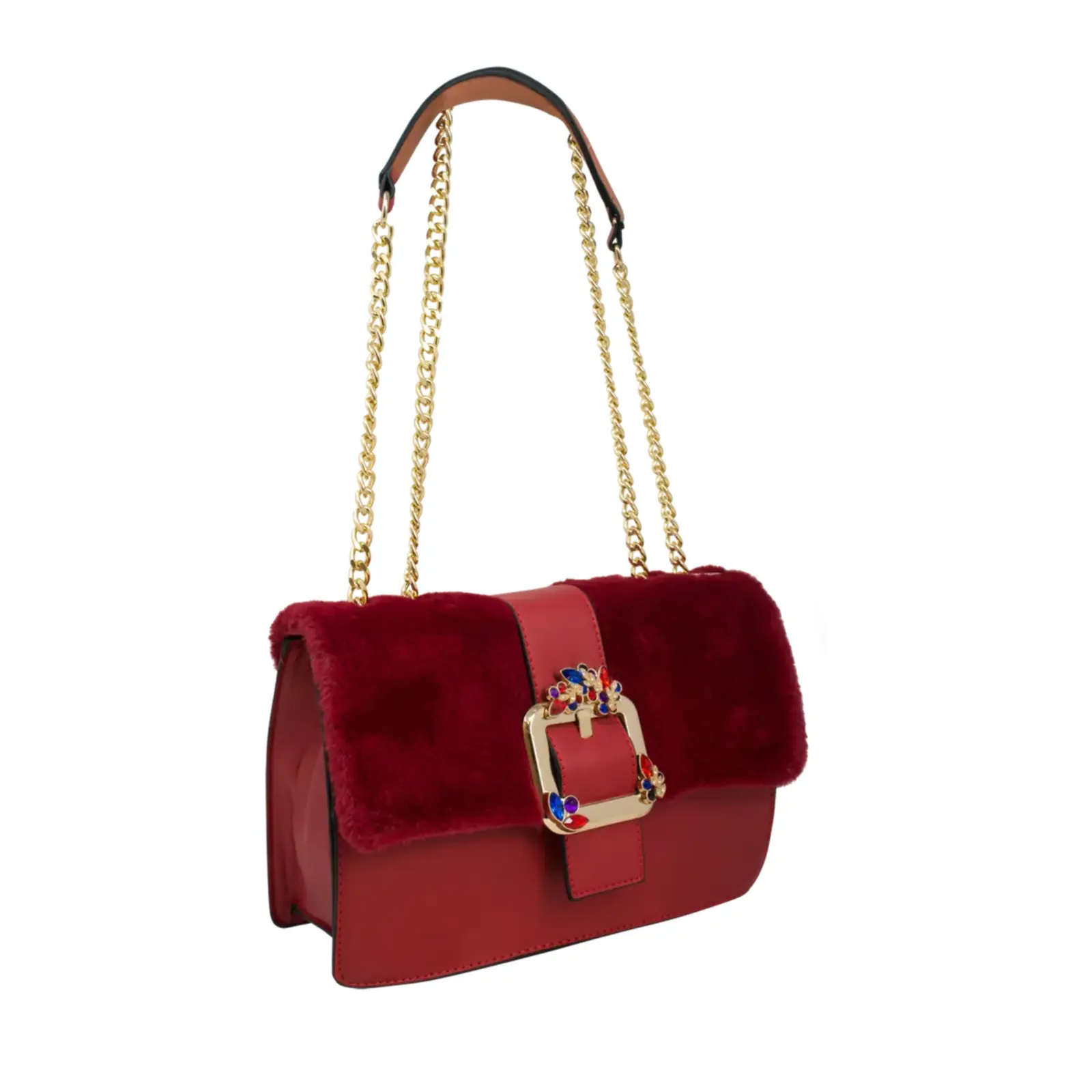 Faux Fur Fashion Shoulder Bag - Image 12