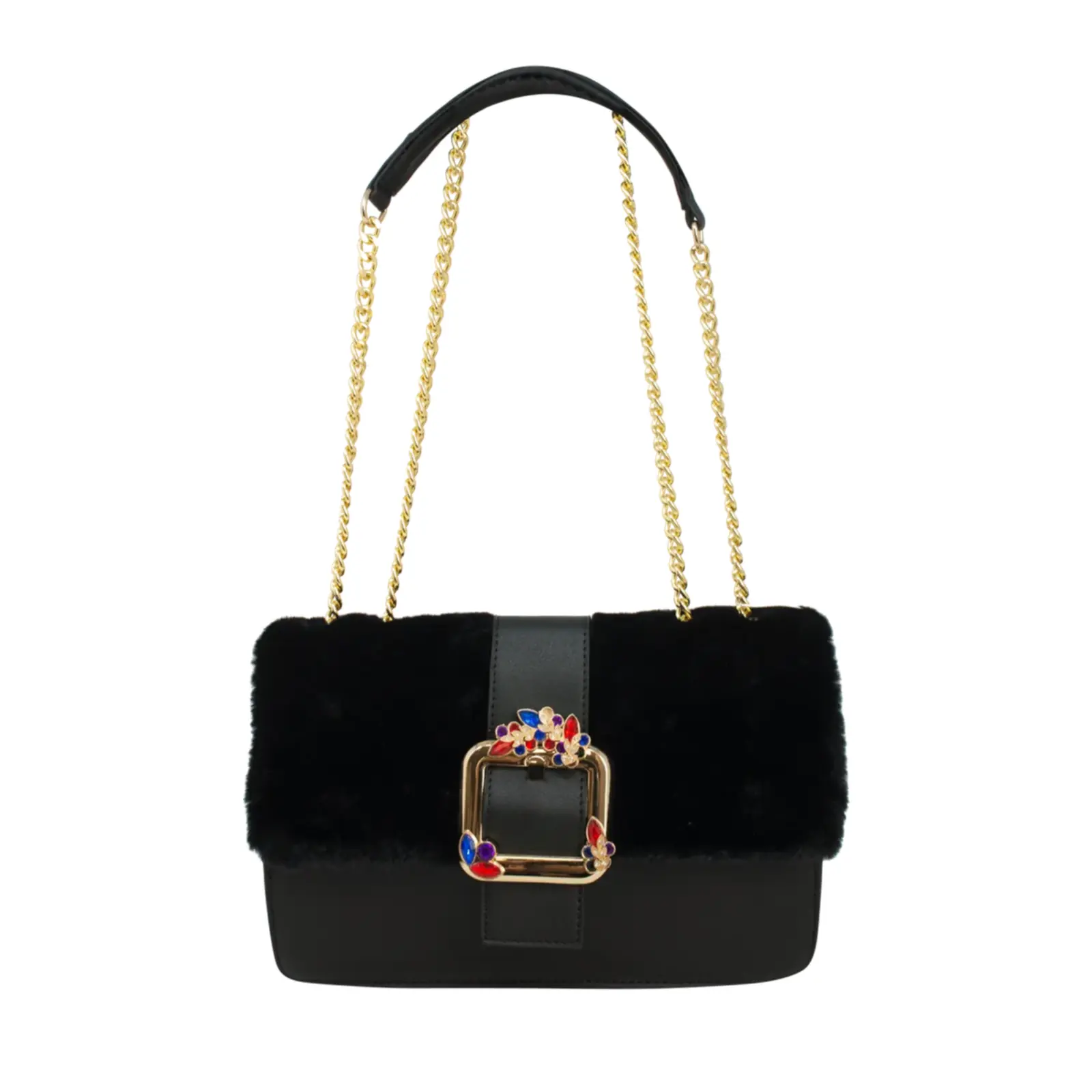 Faux Fur Fashion Shoulder Bag