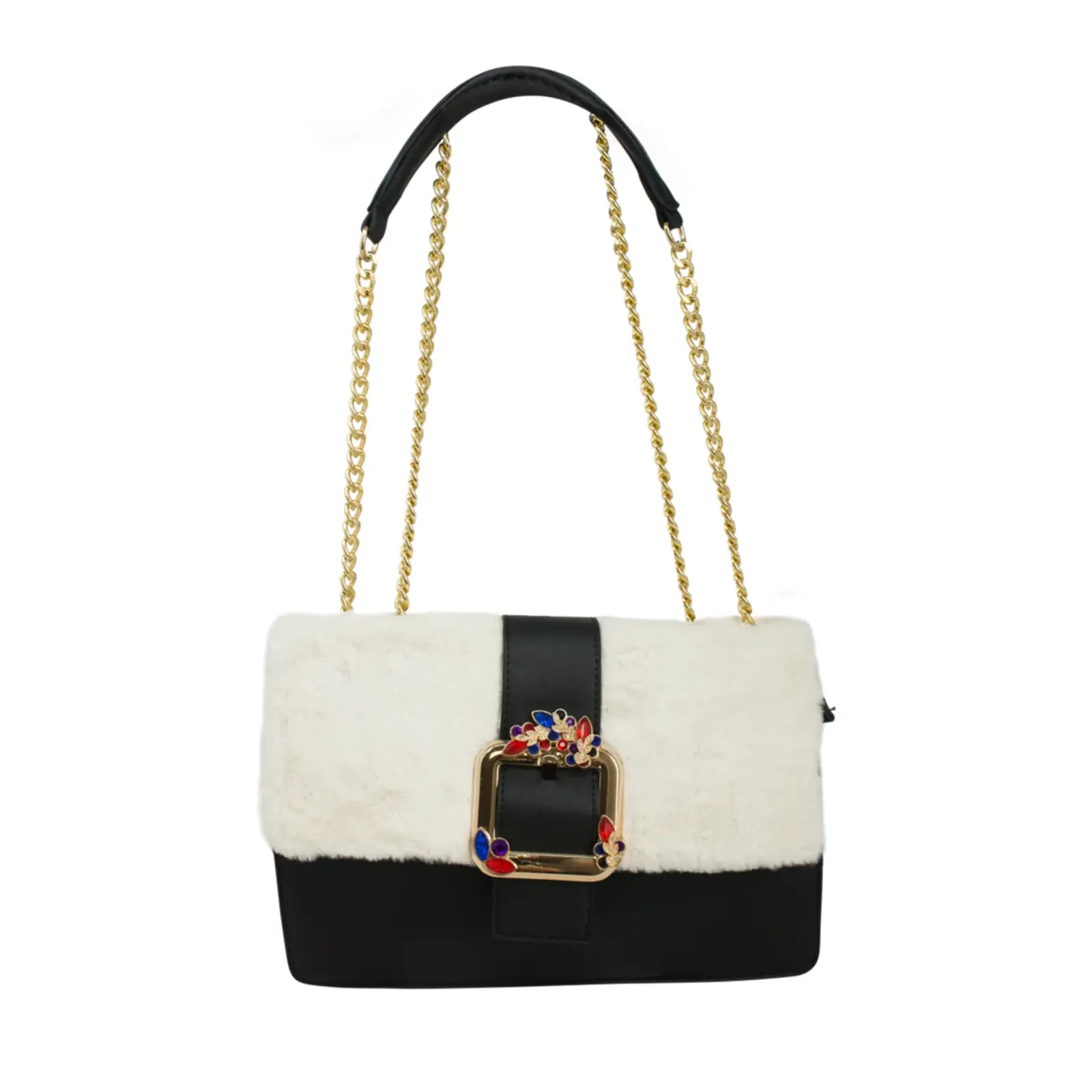 Faux Fur Fashion Shoulder Bag - Image 3