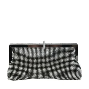 Diamante Clasp Clutch Bag