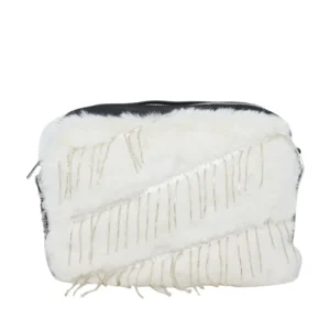 Alpini Triple Tassels Fluffy Shoulder Bag