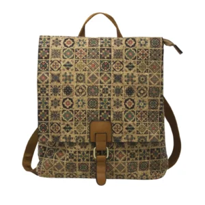 Celtic Knot Cork Backpack with Front Strap Buckle