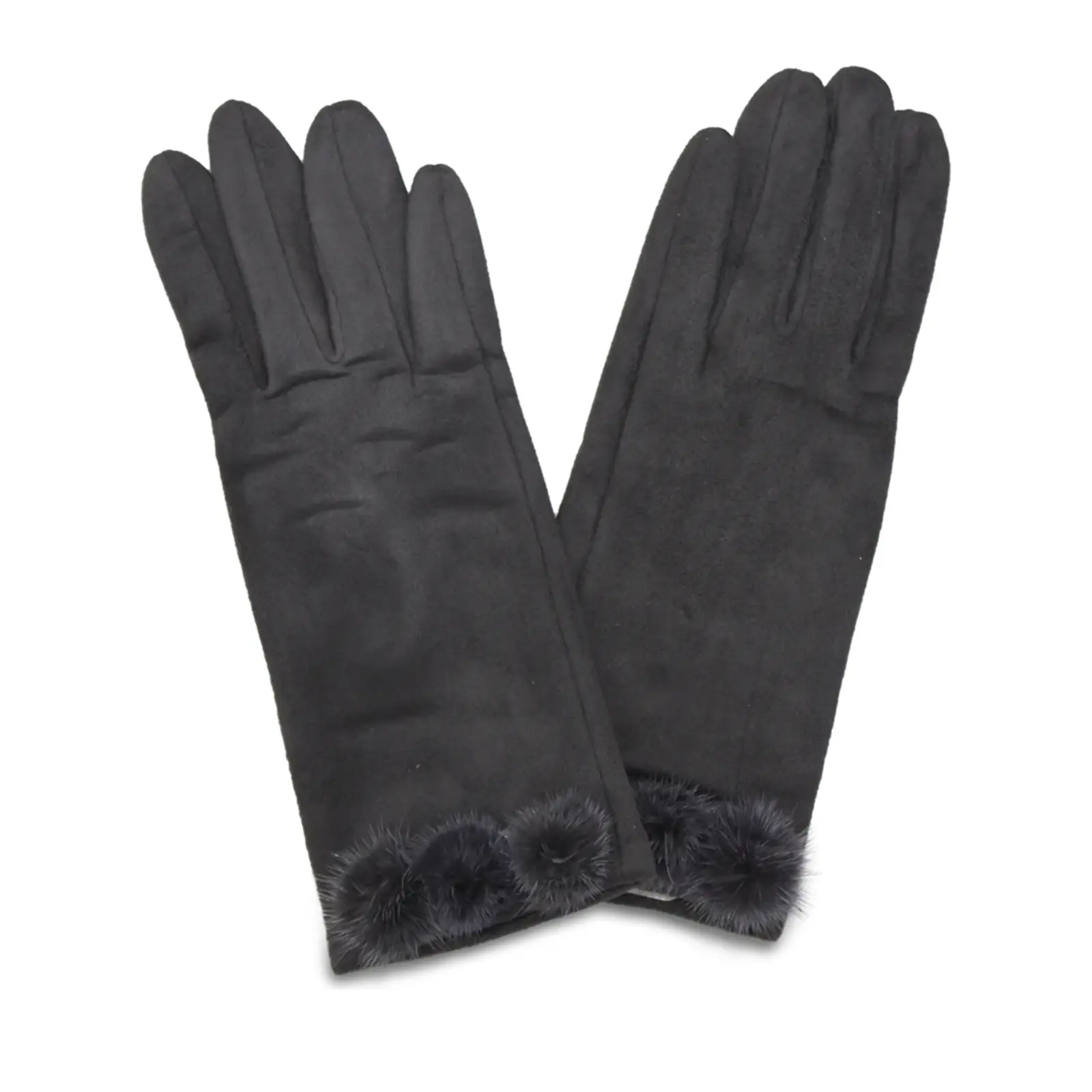Ladies Pom Pom Gloves - Image 8