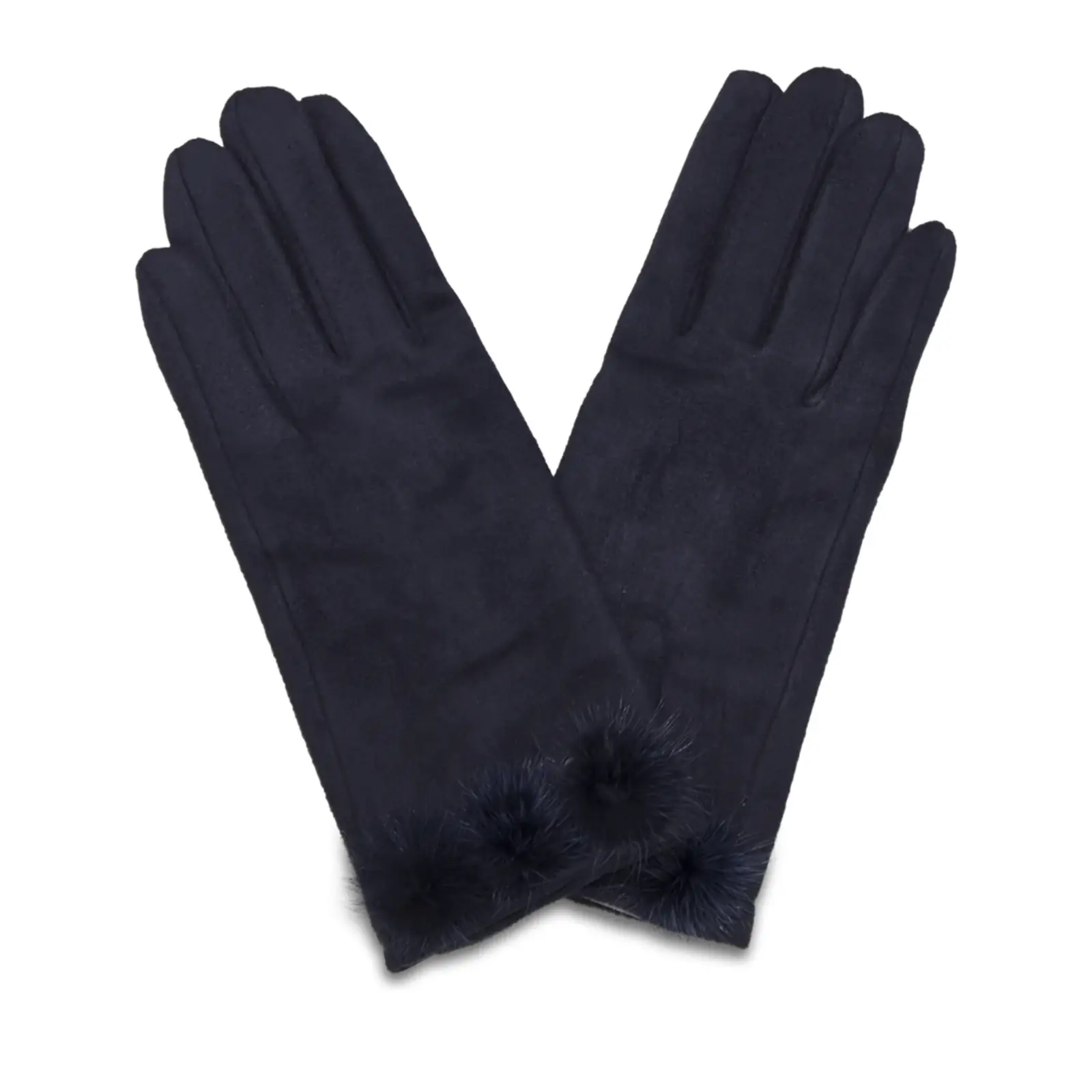 Ladies Pom Pom Gloves - Image 3
