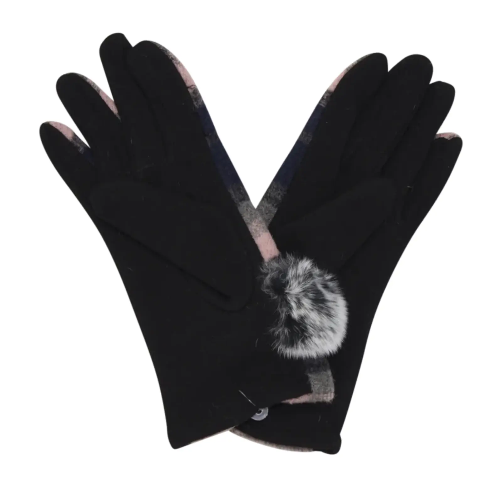 Warm Fur Details Gloves - Image 5