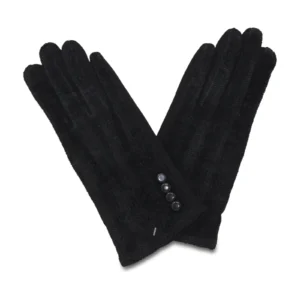 Ladies Textured Glove with Buttons