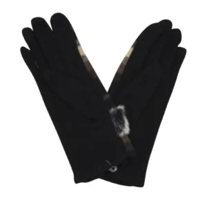 Warm Fur Details Gloves