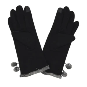 Ladies Pom Pom Gloves
