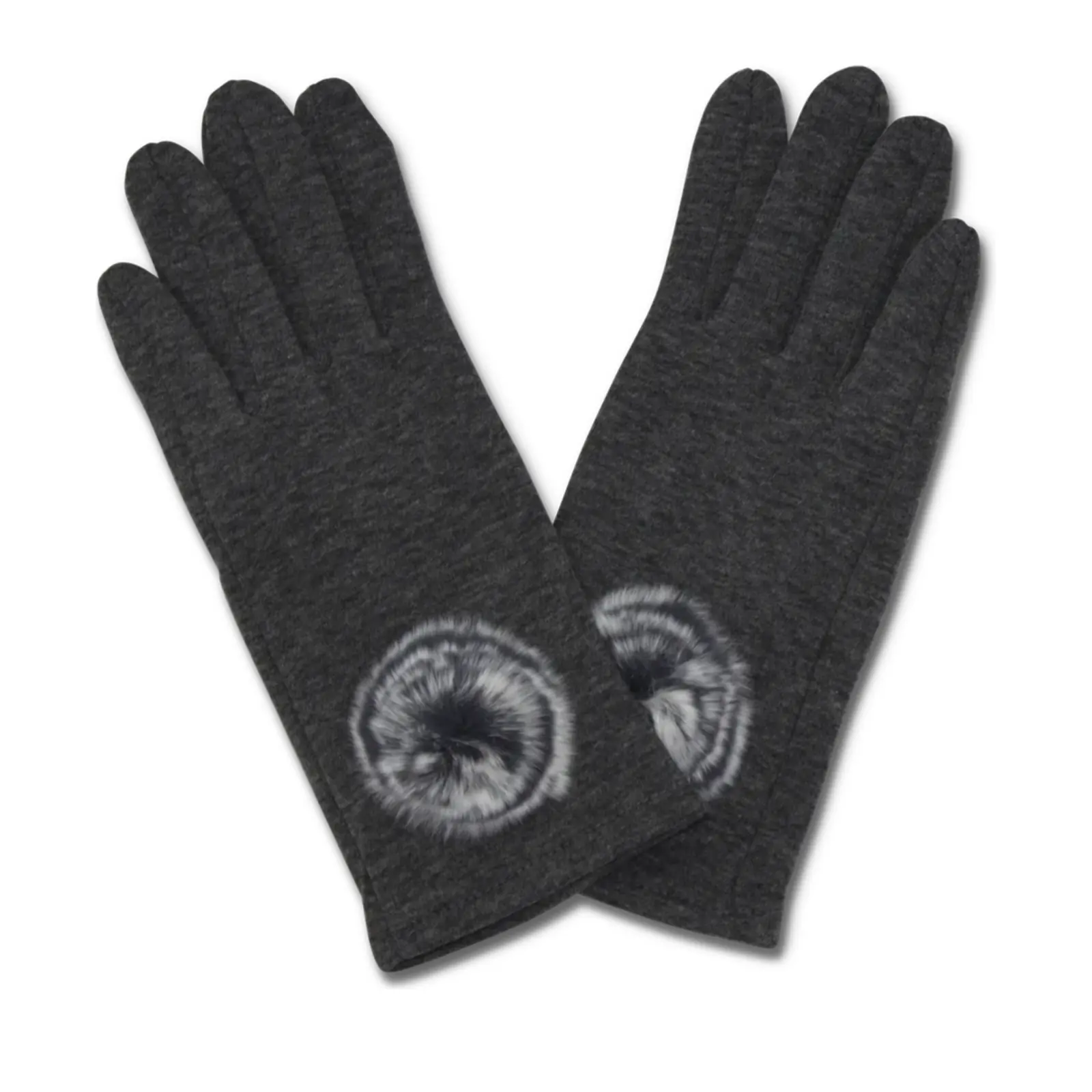 Ladies Winter Pom Pom Gloves - Image 8
