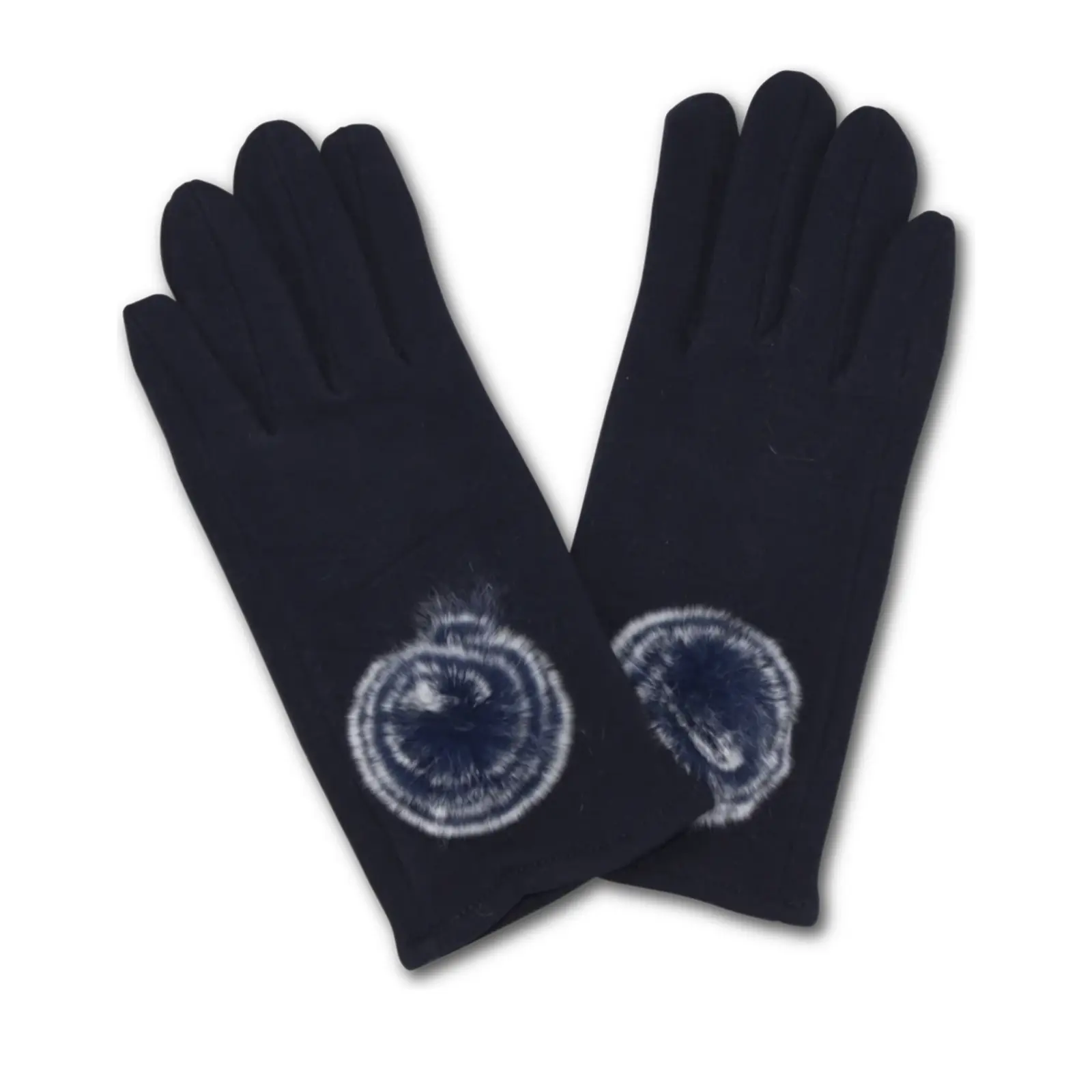 Ladies Winter Pom Pom Gloves - Image 4