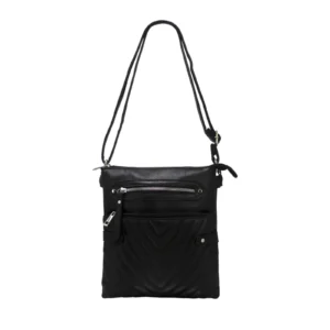 Quilted Front Strap Crossbody Bag