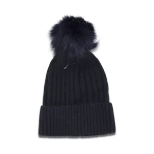 Knit Pom Beanie Solid Style