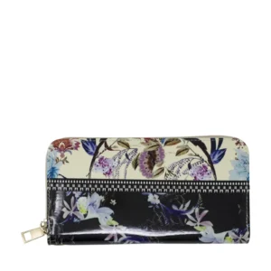 Patent Floral Purse