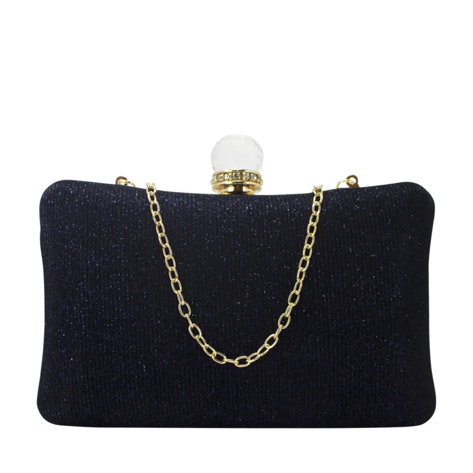 Glittery Bow Clutch with Big Top Diamante - Image 12