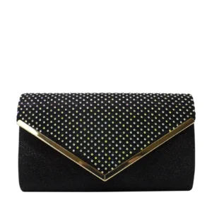 Envelop Style Clutches with Iridescent Diamante