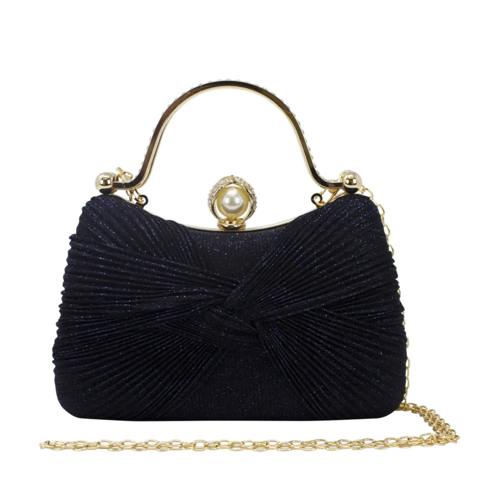 Bow Diamante Clutch Bag - Image 5