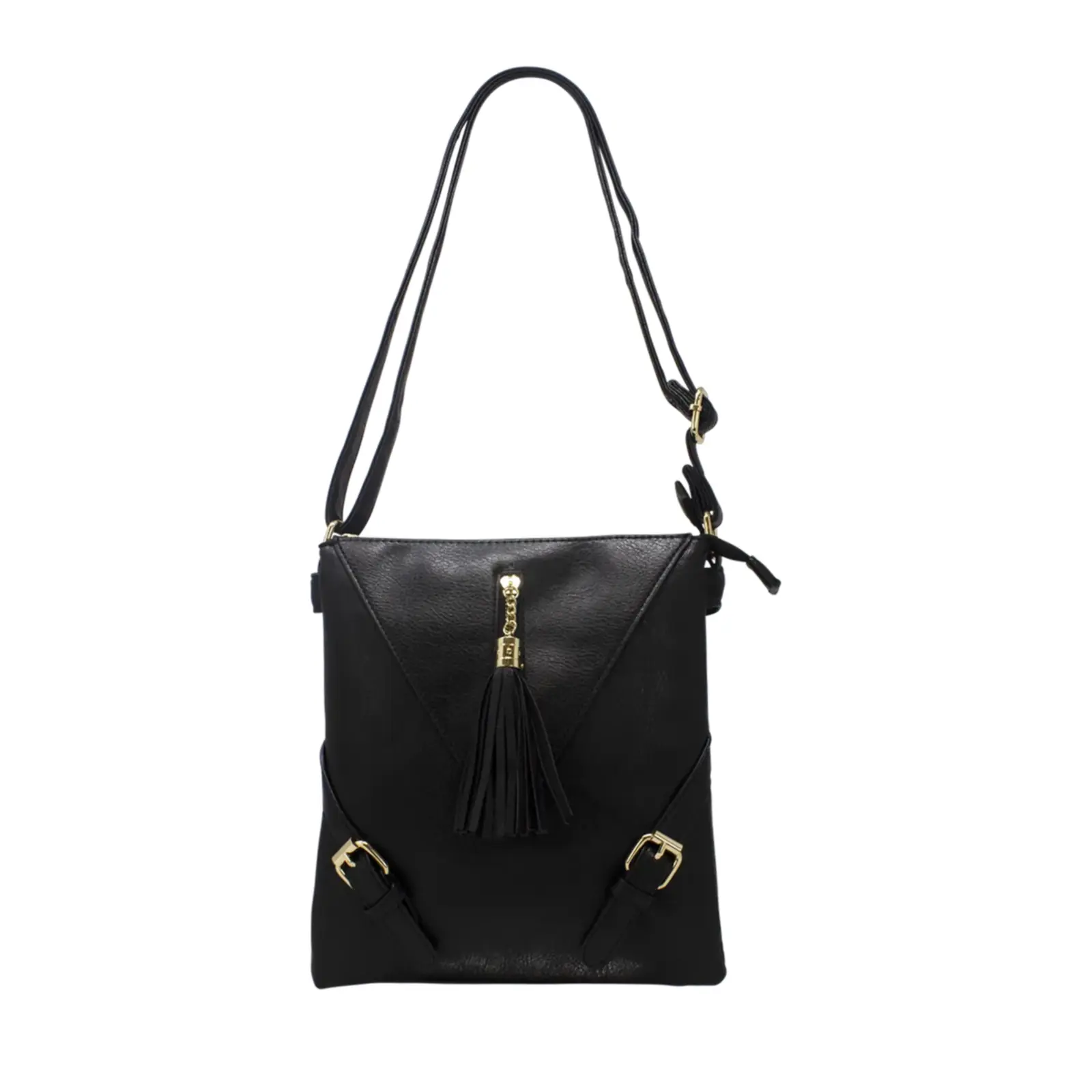 V-Shaped Front Tassel Crossbody - Image 3