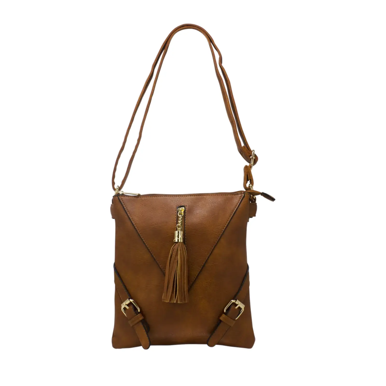 V-Shaped Front Tassel Crossbody - Image 5