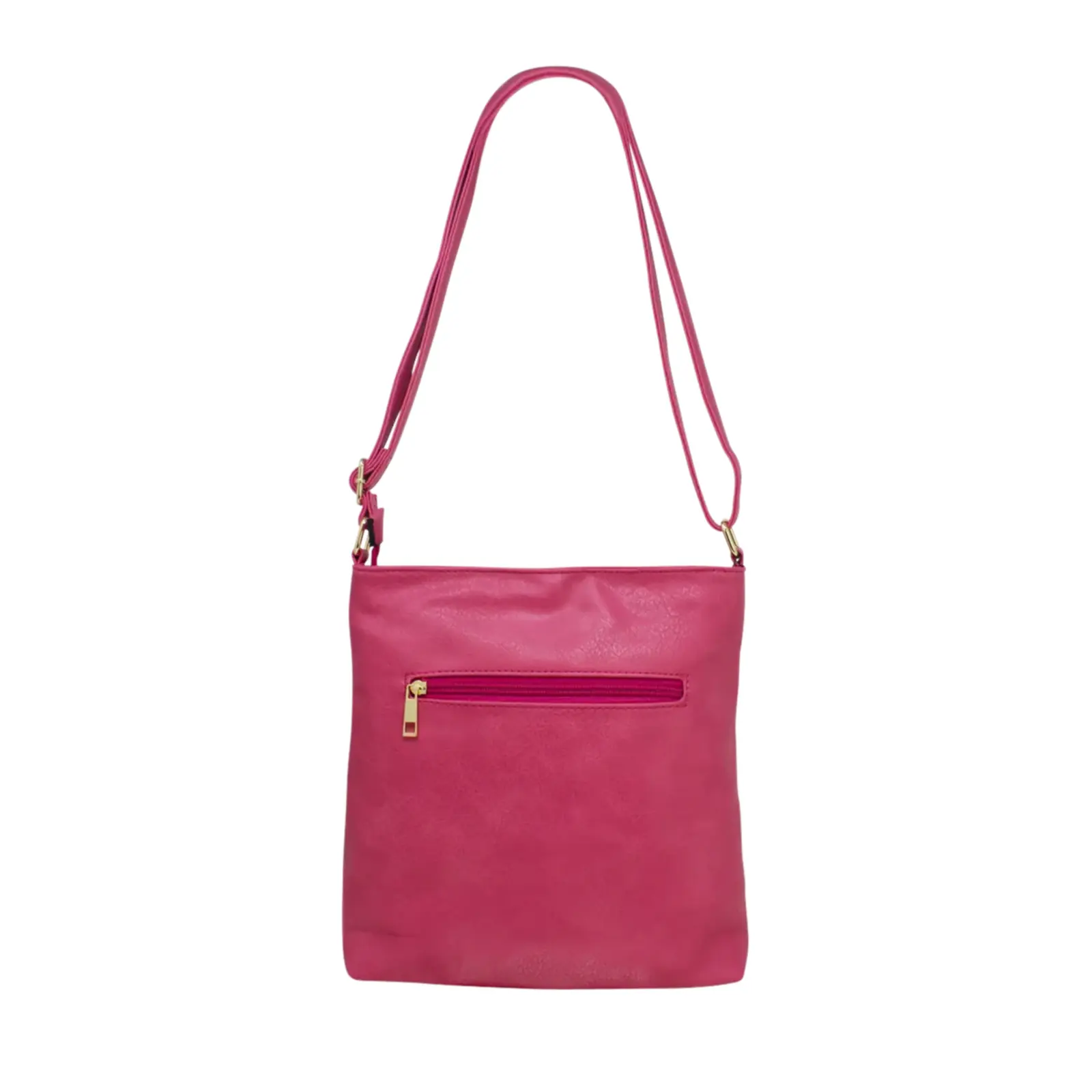 Double Front Zip Crossbody with Quilted Pattern - Image 16