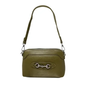 Small Bag with Linked Metal Parts & Double Straps