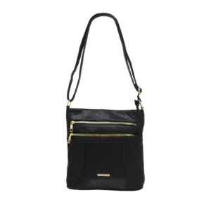 Classic Double Front Zipper Crossbody