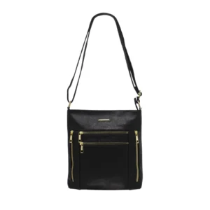 Four-Zipper Crossbody Bag